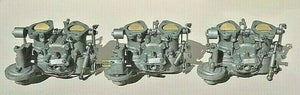 Solex 44PHH carburettor OVERHAUL 3x incl. parts + shafts &amp; bearings Alfa SPIDER 2600